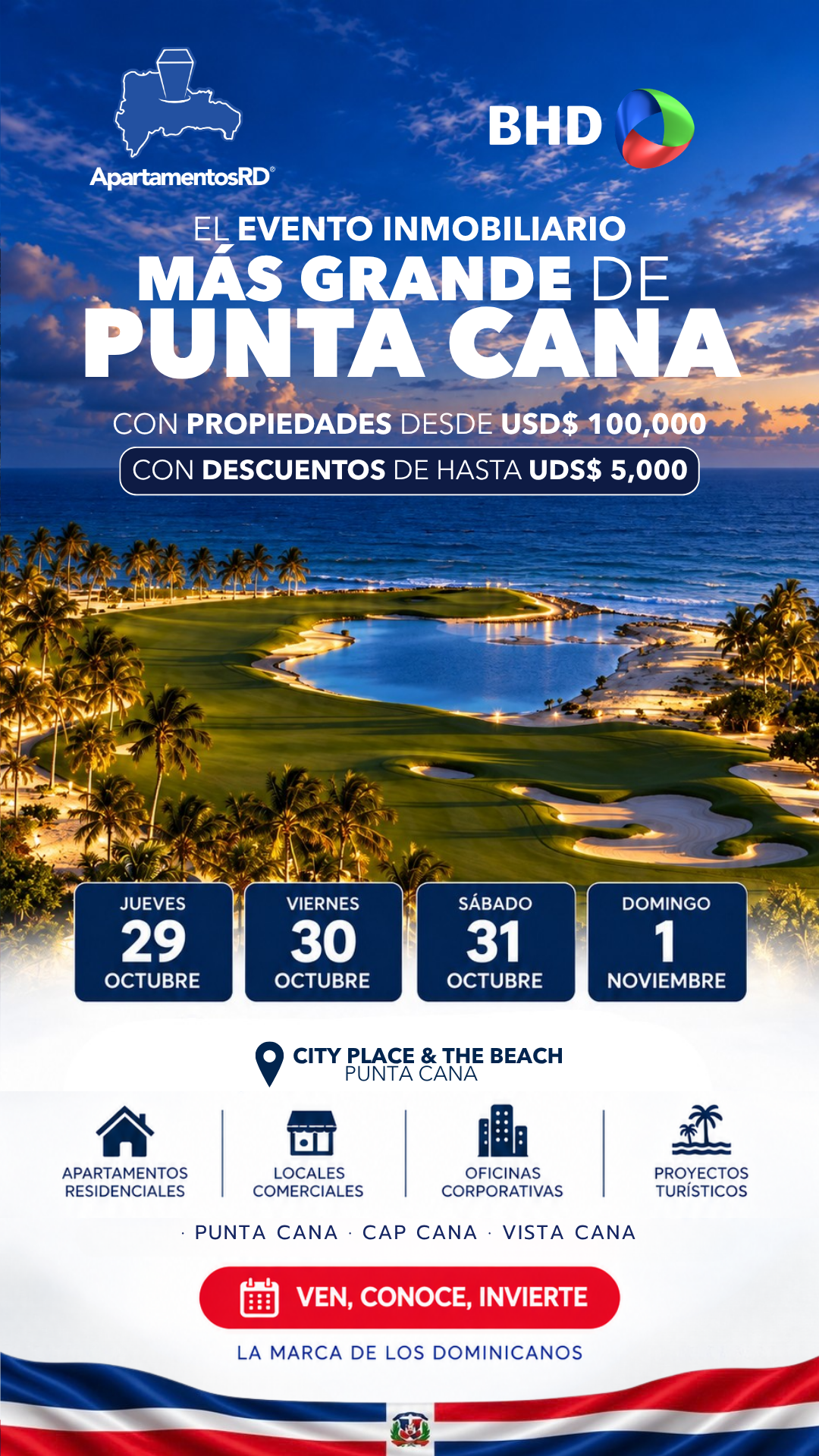 Flyer oficial Punta Cana TOP 10